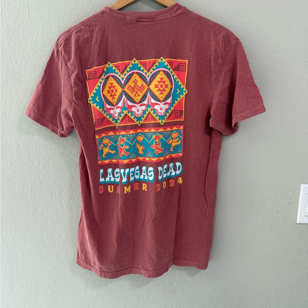 Grateful Dead Vegas Dead Summer 2024 Comfort Colors Pocket T-Shirt Size M